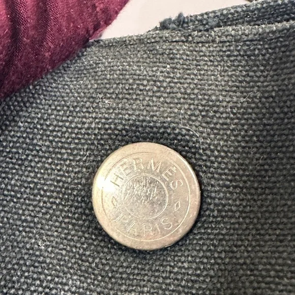HERMES Black Tote bag. MM size with COA. - Picture 5 of 12